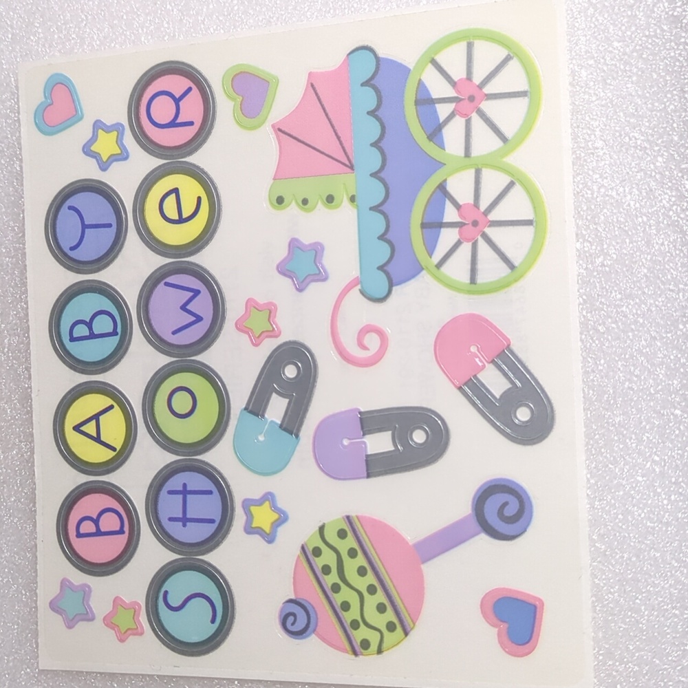 🧡5/$10🧡Frances Meyer Baby Shower Stickers R2110-291